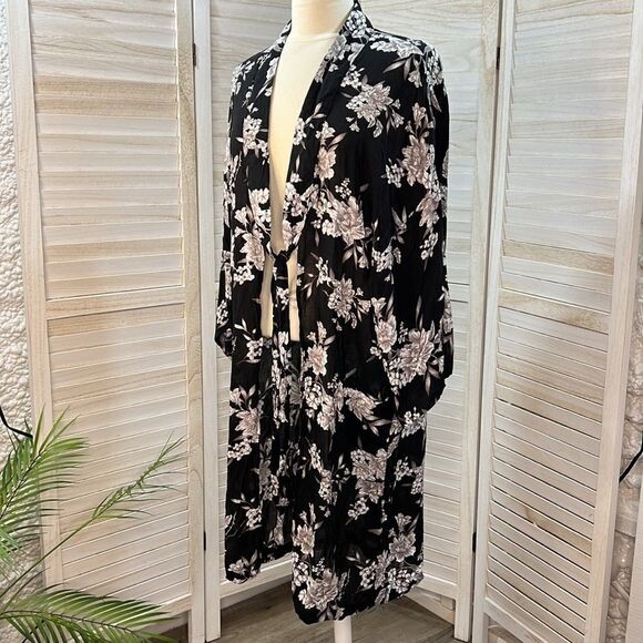 3/$25 Spiritual Gangster Maya Floral Kimono Duster OS - Picture 11 of 13